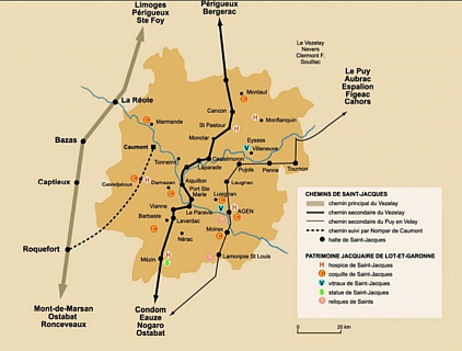 Carte à destination des amateurs de randonnées, spirituelles ou non ©StudioPetitNidCosy