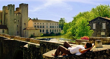 Sérénité et paysage paisible au moulin des tours Barbaste / Nérac